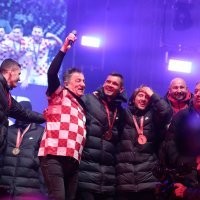 Doček Vatrenih u Zagrebu na glavnom zagrebačkom Trgu