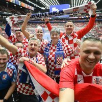 Navijači na utakmici Hrvatska - Danska, SP rukomet 2023., 19.1.2023.