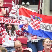 Navijači na utakmici Hrvatska - Bahrain