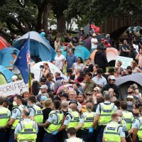 Prosvjedi pred novozelanskim parlamentom