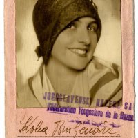 Članska iskaznica Ivane Tomljenović u Jugoslavenskom hazena savezu, oko 1925.