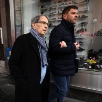 Ćiro Blažević sa sinom Miroslavom prošetao centrom Zagreba