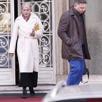 Beograd: Premijerka Ana Brnabić i ministri iz redova SNS-a izlaze iz Predsjedništva Srbije nakon sastanka s predsjednikom Aleksandrom Vučićem