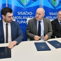 Božinović, Bačić i Celjak u Sisku