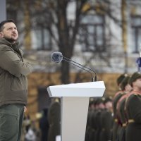 Zelenski održao govor na Trgu sv. Sofije