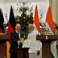 Olaf Scholz i Narendra Modi