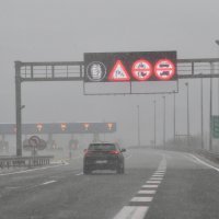 Snijeg na autocesti Rijeka - Zagreb