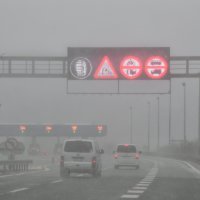 Snijeg na autocesti Rijeka - Zagreb