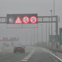 Snijeg na autocesti Rijeka - Zagreb