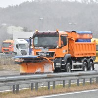 Snijeg na autocesti Rijeka - Zagreb