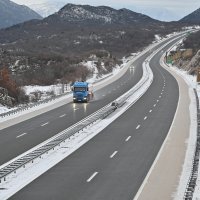 Zimski uvjeti na cestama kod Zagvozda