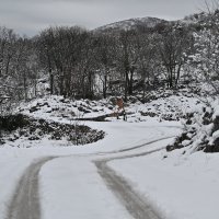 Zimski uvjeti na cestama kod Zagvozda