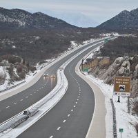 Zimski uvjeti na cestama kod Zagvozda