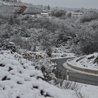 Zimski uvjeti na cestama kod Zagvozda