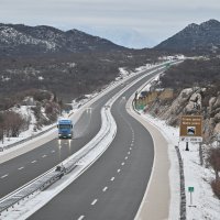 Zimski uvjeti na cestama kod Zagvozda