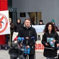 Konferencija za medije Zelene akcije i Građanske inicijative pod geslom Stop spalionici Rebro KBC Zagreb!
