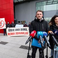 Konferencija za medije Zelene akcije i Građanske inicijative pod geslom Stop spalionici Rebro KBC Zagreb!