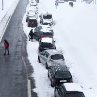 Odmorište Zir na A1 u snježnim nanosima
