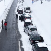 Odmorište Zir na A1 u snježnim nanosima