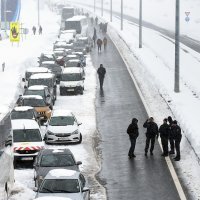 Odmorište Zir na A1 u snježnim nanosima