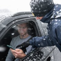 Policija na cesti kod Gračaca