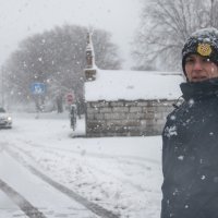 Policija na cesti kod Gračaca