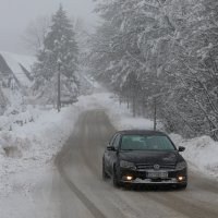 Novi snijeg kod Plitvičkih jezera