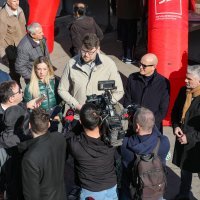 Peđa Grbin na druženju s građanima u Puli