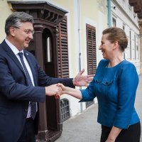 Andrej Plenković i Mette Fredriksen
