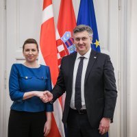 Andrej Plenković i Mette Fredriksen