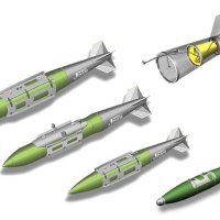 Umjetnički prikaz obitelji sustava JDAM