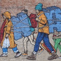 Mural posvećen izbjeglicama