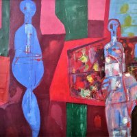 Zlatko Prica, Prodavačice, 1958. ulje na platnu, 100 x 130 cm, procijenjena vrijednost  15 tisuća eura