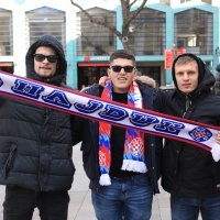 Navijači prije utakmice Lige prvaka mladih između Borussije i Hajduka