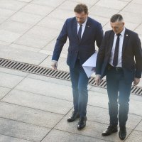 Dolazak premijera i ministara na redovnu sjednicu Vlade