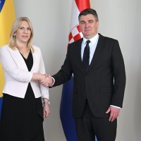 Predsjednik Hrvatske Zoran Milanović i predsjedateljica Predsjedništva BiH Željka Cvijanović