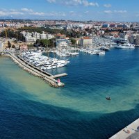 Zamućenje mora ispred zgrade Maraske u Zadru