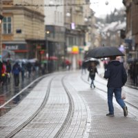 Kišno vrijeme u centru Zagreba
