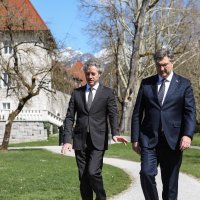 Andrej Plenković i Robert Golob u Brdu kod Kranja
