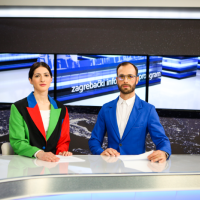 Jure Radnić i Dubravka Lelas kao TV voditelji (2)