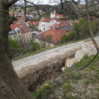 Ministar Bačić obišao gradilište na sanaciji klizišta u Krapini