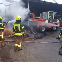 Požar u tvornici Galeković u Mraclinu