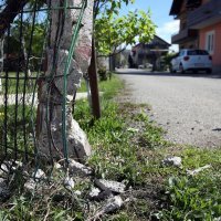 Mjesto gdje se policajac zaletio u betonsku ogradu u Susedgradu