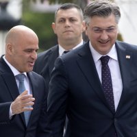 Andrej Plenković i Dimitar Kovačevski u Skoplju
