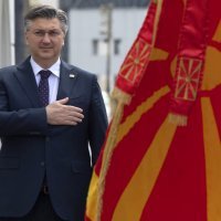 Andrej Plenković i Dimitar Kovačevski u Skoplju