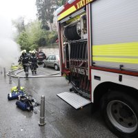 Vatrogasci gase požar koji je izbio na objektu u Radićevoj ulici u Zagrebu