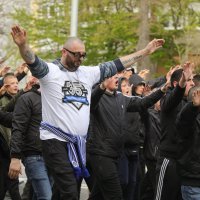 Kohorta slavi 35. rođendan, korteo prema stadionu, 15.4.2023.