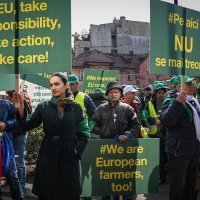 Prosvjed rumunjskih poljoprivrednika u Bruxellesu