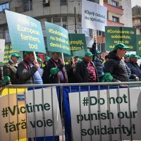 Prosvjed rumunjskih poljoprivrednika u Bruxellesu