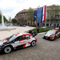 Automobili se provozali centrom grada dan prije početka WRC Croatia Rally